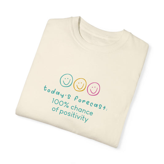 100% Positivity T-shirt - Cream