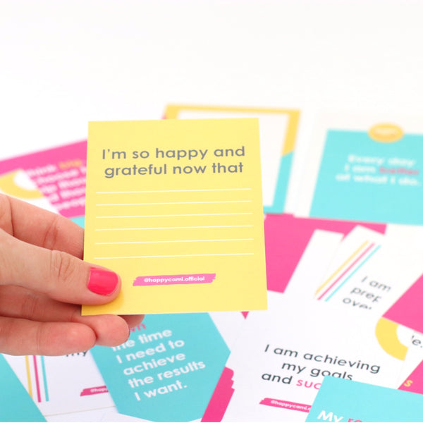 Positive affirmations cards, mind power, mentality 